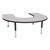 Horseshoe Adjustable-Height Mobile Preschool Activity Table-Chown ju Gybk