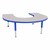 Horseshoe Adjustable-Height Mobile Preschool Activity Table-Chown ju Gybl