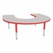 Horseshoe Adjustable-Height Mobile Preschool Activity Table-Chown ju Glide