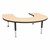 Horseshoe Adjustable-Height Mobile Preschool Activity Table-Chown ju Mpbk