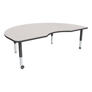 Kidney Adjustable-Height Mobile Preschool Activity Table-Chown ta Gybk