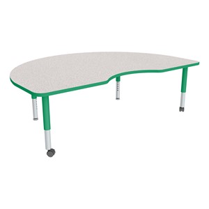Kidney Adjustable-Height Mobile Preschool Activity Table-Chown ta Mpgr