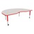 Kidney Adjustable-Height Mobile Preschool Activity Table-Chown ta Mprd