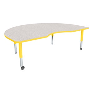 Kidney Adjustable-Height Mobile Preschool Activity Table-Chown ta Mpye
