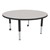 Round Adjustable-Height Mobile Preschool Activity Table-Chown ab Gybk