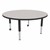 Round Adjustable-Height Mobile Preschool Activity Table-Chown ab Gybk