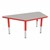 Trapezoid Adjustable-Height Preschool Table