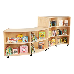 Curved Mobile Storage Shelving - Group