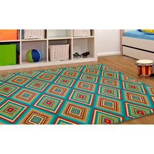 Multicolor Tiles Rug