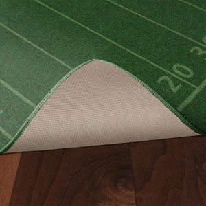 Football Field Rug - Skid-Resistant Backing