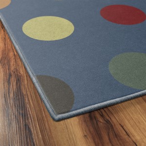 Multicolor Large Dots Rug