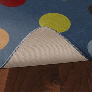 Multicolor Large Dots Rug - Skid-Resistant Backing