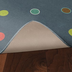 Multicolor Polka Dots Rug - Skid-Resistant Backing