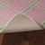 Pink & Green Plaid Rug - Skid-Resistant Backing