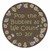 Pop The Bubbles Washable Rug - Round - Earthtone