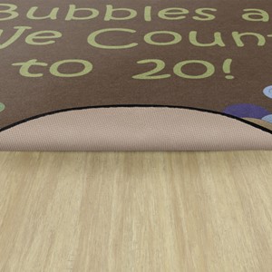Pop The Bubbles Washable Rug - Backing