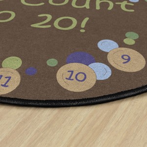 Pop The Bubbles Washable Rug - Edge