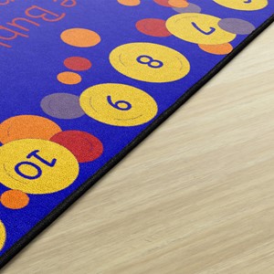Pop The Bubbles Washable Rug - Edge
