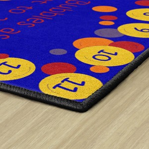 Pop The Bubbles Washable Rug - Corner