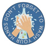 Don't Forget To Wash Your Hands Washable Rug