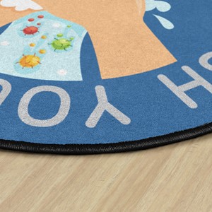 Don't Forget To Wash Your Hands Washable Rug - Edge