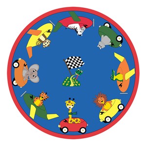 Cruisin' Around Preschool Rug