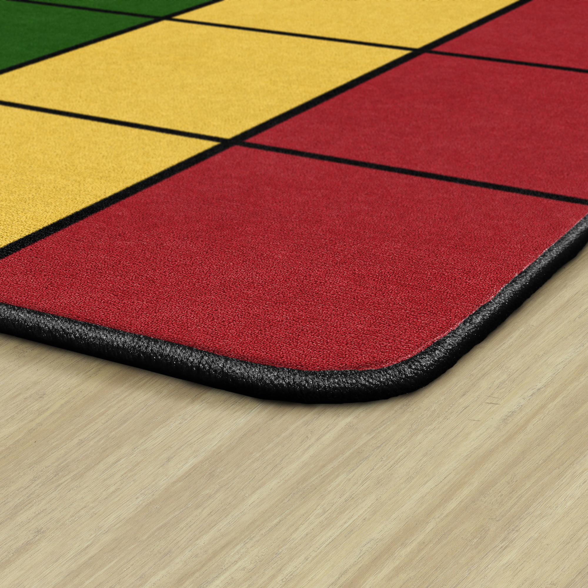 Classroom Squares Seating Rug - Bright (6' W x 8' 4" L)