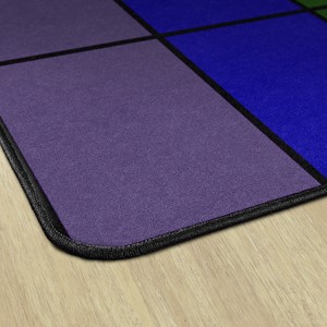 Classroom Squares Seating Rug - Bright (7' 6" W x 12' L)