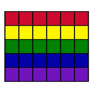 Classroom Squares Seating Rug - Bright (10' 9" W x 13' 2" L)