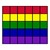Classroom Squares Seating Rug - Bright (10' 9" W x 13' 2" L)