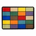 Mosaic Squares Seating Rug - 6' W x 8' 4" L