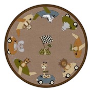 Natural Cruisin' Around Classroom Rug