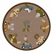 Natural Cruisin' Around Classroom Rug (12' Diameter)