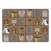 Natural ABC 123 Animal Fun Rug (6' W x 8' 4" L)