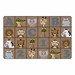 Natural ABC 123 Animal Fun Rug (7' 6" W x 12' L)
