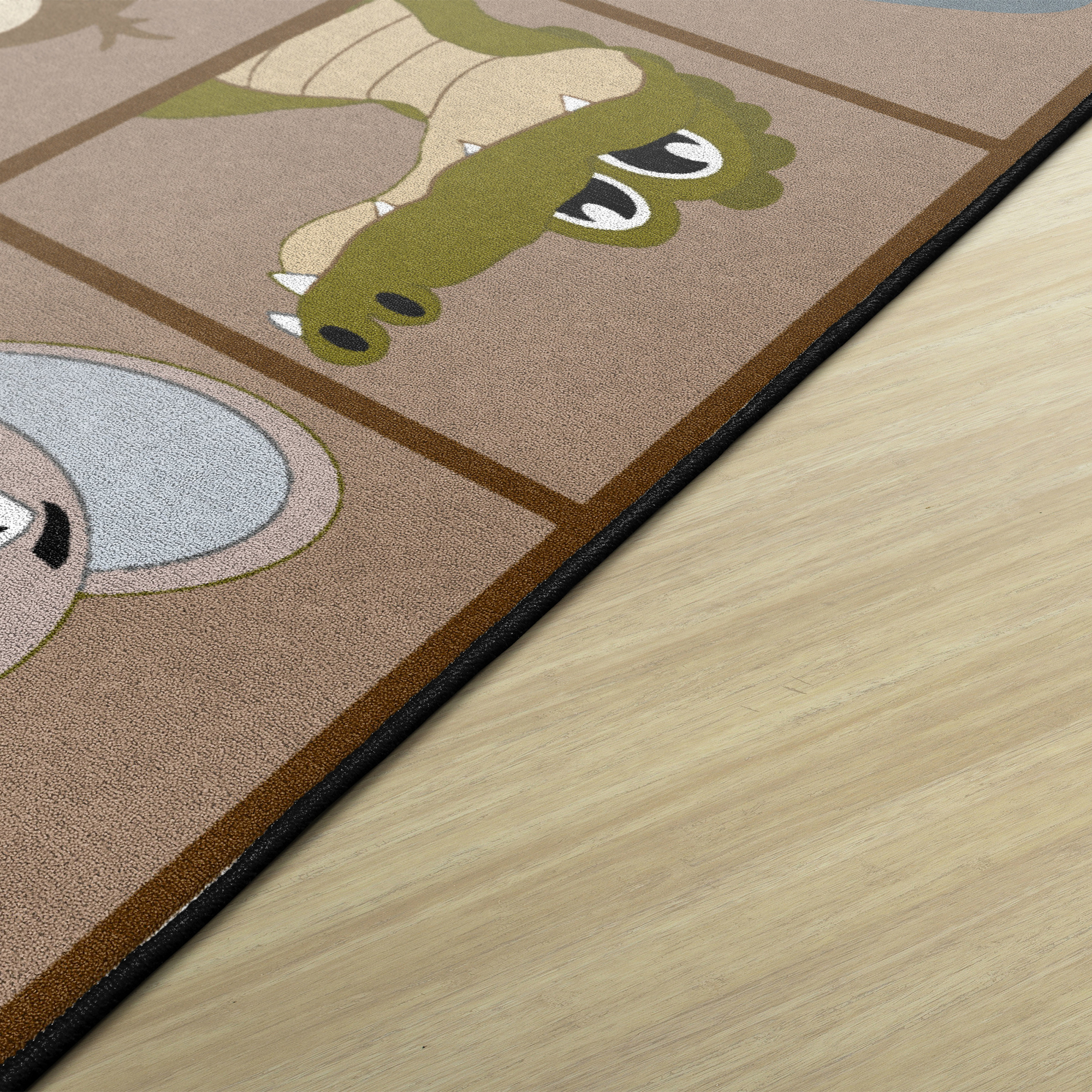 Natural ABC 123 Animal Fun Rug