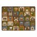 Natural Monster Seating Rug (6' W x 8' 4" L)