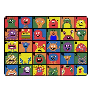 Monster Seating Preschool Rug (6' W x 8' 4" L)