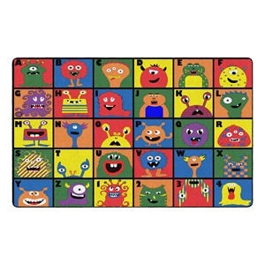 Monster Seating Preschool Rug (7' 6" W x 12' L)