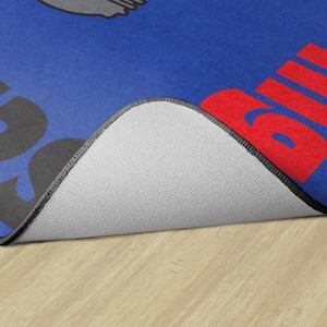 Gears Classroom Rug - Backing
