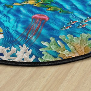Sea Classroom Rug - Round (12' Diameter)