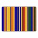 Primary Color Striped Classroom Rug