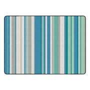 Contemporary Color Striped Classroom Rug