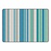 Contemporary Color Striped Classroom Rug - Rectangle (6' W x 8' 4" L)
