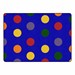 Primary Color Polka Dot Classroom Rug