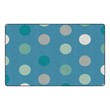 Contemporary Color Polka Dot Classroom Rug - Rectangle (7' 6" W x 12' L)