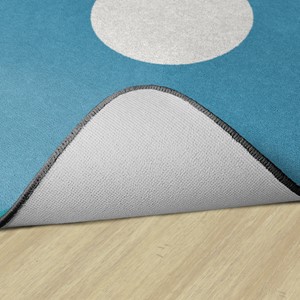 Contemporary Color Polka Dot Classroom Rugs