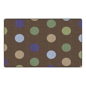 Natural Polka Dot Classroom Rug