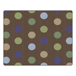 Natural Polka Dot Classroom Rug