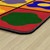 Primary Color Cog Seating Classroom Rug - Edges